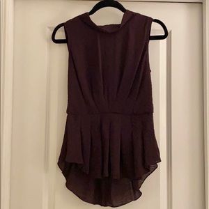 Deep plum NWT Rebecca Taylor top